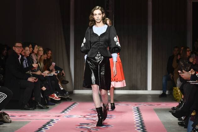 Mailand Fashion Week - Vivetta Modenschau Milan woman s Fashion Week Fall Winter 2017 2018. Milano Moda donna , autunno inverno 2017 2018 . Vivetta Fashion Show Pictured: Model  Copyright: xRiccardoxGiordanoxSickix xIPAx xFotosickix