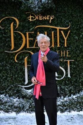 Ian McKellen. 23 02 2017. London, United Kingdom. Beauty and the Beast launch event. Stars attend the Beauty and the Beast launch event in central London.  xAndrewxParsonsx xi-Imagesx IIM-14482-0005