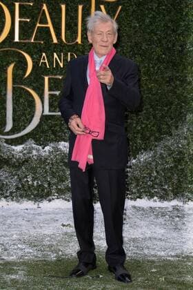 English actor Sir Ian Mckellen attends the Beauty And The Beast Launch Event held at Spencer House in London. FEBRUARY 23rd 2017  MISx17409