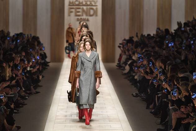 Bilder des Tages Mailand Fashion Week - Fendi Modenschau . 23 02 2017. Milan, Italy. Fendi show at Milan Fashion Week for Autumn Winter 2017.  xi-Imagesx IIM-14489-0050