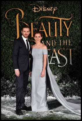. 23 02 2017. London, United Kingdom. Beauty and the Beast launch event. Emma Watson and Dan Stevens attend the Beauty and the Beast launch event in central London.  xAndrewxParsonsx xi-Imagesx IIM-14482-0034