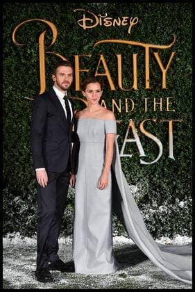 . 23 02 2017. London, United Kingdom. Beauty and the Beast launch event. Emma Watson and Dan Stevens attend the Beauty and the Beast launch event in central London.  xAndrewxParsonsx xi-Imagesx IIM-14482-0035