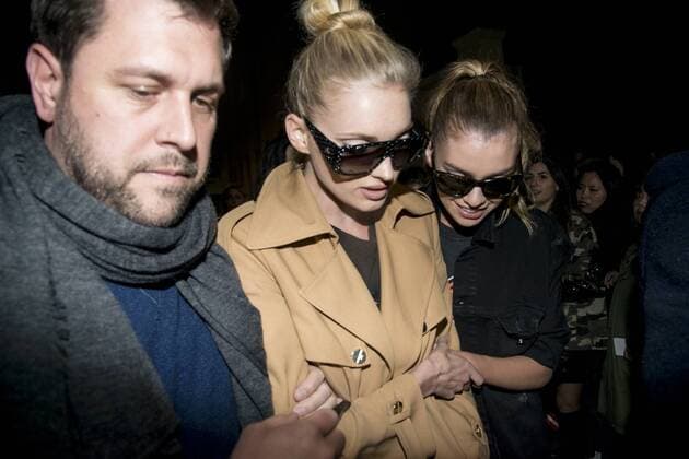 Milan, Elsa Hosk and Gigi Hadid output Moschino fashion show in the picture: Elsa Hosk, Gigi Hadid  Copyright: xAlbertoxScarpinatox xIPAx xAlbertoxScarpinatox