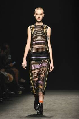 Milan woman s Fashion Week Fall Winter 2017 2018. Milano Moda donna , autunno inverno 2017 2018 . Byblos Fashion Show Pictured: Model  Copyright: xRiccardoxGiordanoxSickix xIPAx xFotosickix