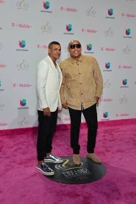 The duet Gente de Zona pose as they arrive at Lo Nuestro Latin Music Awards at the American Airlines Arena in Miami, Florida, Unied States, 23 February 2017. LO NUESTRO LATIN MUSIC AWARDS !ACHTUNG: NUR REDAKTIONELLE NUTZUNG!  Copyright: xGIORGIOxVIERAx MIA001 20170224-636234994274477122