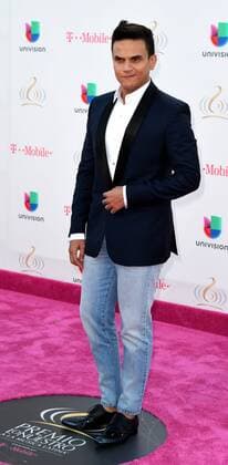 Latin artist Silvestre Dangord walks the red carpet at the Univision 2017 Premio Lo Nuestro a La Música Latina show at the American Airlines Arena in Miami,Florida, February 23, 2017.  MIA20170223114 GARYxIxROTHSTEIN