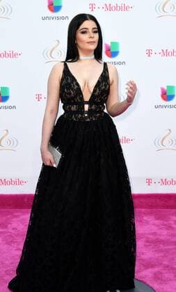 Latin artist Ponelope Casanola walks the red carpet at the Univision 2017 Premio Lo Nuestro a La Música Latina show at the American Airlines Arena in Miami,Florida, February 23, 2017.  MIA20170223112 GARYxIxROTHSTEIN