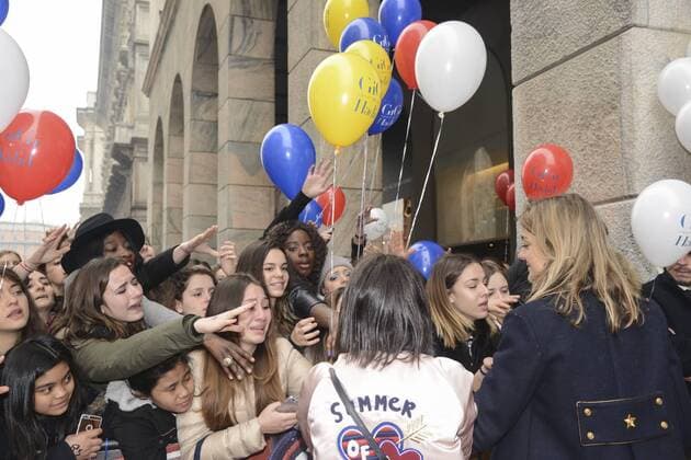 Milan, Gigi Hadid x Tommy Hilfiger, new collection presentation in the picture:  Copyright: xAlbertoxScarpinatox xIPAx xAlbertoxScarpinatox