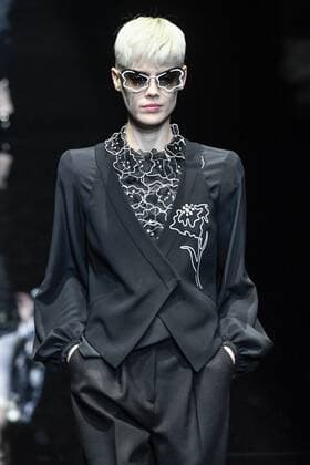 Milan woman s Fashion Week Fall Winter 2017 2018. Milano Moda donna , autunno inverno 2017 2018 . Emporio Armani Fashion Show Pictured: Model  Copyright: xRiccardoxGiordanoxSickix xIPAx xFotosickix