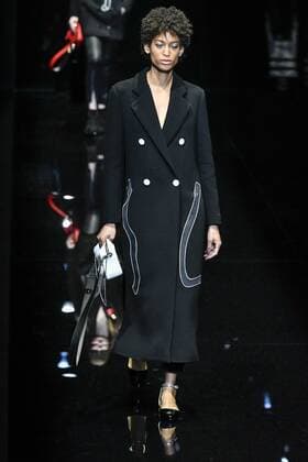 Milan woman s Fashion Week Fall Winter 2017 2018. Milano Moda donna , autunno inverno 2017 2018 . Emporio Armani Fashion Show Pictured: Model  Copyright: xRiccardoxGiordanoxSickix xIPAx xFotosickix