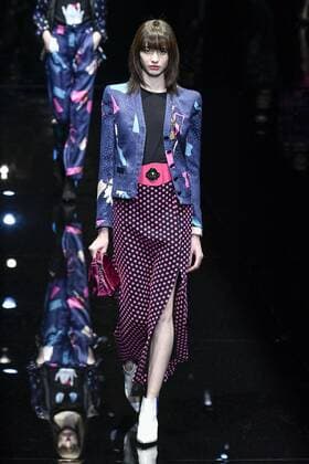 Milan woman s Fashion Week Fall Winter 2017 2018. Milano Moda donna , autunno inverno 2017 2018 . Emporio Armani Fashion Show Pictured: Model  Copyright: xRiccardoxGiordanoxSickix xIPAx xFotosickix