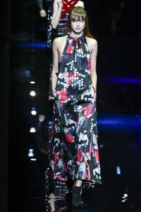 Milan woman s Fashion Week Fall Winter 2017 2018. Milano Moda donna , autunno inverno 2017 2018 . Emporio Armani Fashion Show Pictured: Model  Copyright: xRiccardoxGiordanoxSickix xIPAx xFotosickix