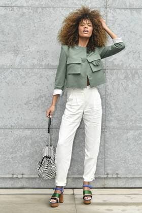 Milan woman s Fashion Week Fall Winter 2017 2018. Milano Moda donna , autunno inverno 2017 2018 . Emporio Armani arrivals Pictured: Tina Kunakey  Copyright: xRiccardoxGiordanoxSickix xIPAx xFotosickix