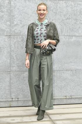 Milan woman s Fashion Week Fall Winter 2017 2018. Milano Moda donna , autunno inverno 2017 2018 . Emporio Armani arrivals Pictured: Fiammetta Cicogna  Copyright: xRiccardoxGiordanoxSickix xIPAx xFotosickix