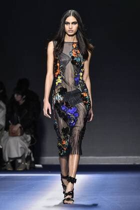 Milan woman s Fashion Week Fall Winter 2017 2018. Milano Moda donna , autunno inverno 2017 2018 . Versace fashion show Pictured: Model  Copyright: xRiccardoxGiordanoxSickix xIPAx xFotosickix