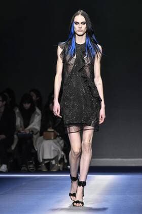 Milan woman s Fashion Week Fall Winter 2017 2018. Milano Moda donna , autunno inverno 2017 2018 . Versace fashion show Pictured: Model  Copyright: xRiccardoxGiordanoxSickix xIPAx xFotosickix