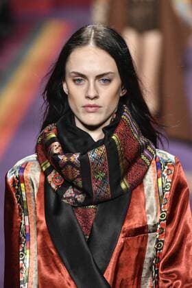 Milan woman s Fashion Week Fall Winter 2017 2018. Milano Moda donna , autunno inverno 2017 2018 . ETRO fashion show Pictured: Model  Copyright: xRiccardoxGiordanoxSickix xIPAx xFotosickix