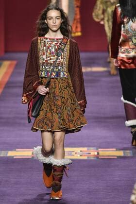Milan woman s Fashion Week Fall Winter 2017 2018. Milano Moda donna , autunno inverno 2017 2018 . ETRO fashion show Pictured: Model  Copyright: xRiccardoxGiordanoxSickix xIPAx xFotosickix