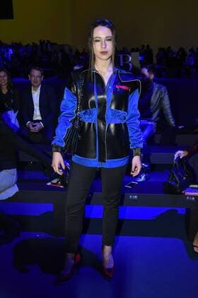 Milan woman s Fashion Week Fall Winter 2017 2018. Milano Moda donna , autunno inverno 2017 2018 . Versace front row Pictured: Aurora Ramazzotti  Copyright: xRiccardoxGiordanoxSickix xIPAx xFotosickix