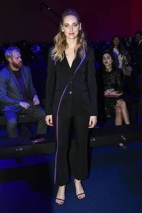 Milan woman s Fashion Week Fall Winter 2017 2018. Milano Moda donna , autunno inverno 2017 2018 . Versace front row Pictured: Chiara Ferragni  Copyright: xRiccardoxGiordanoxSickix xIPAx xFotosickix