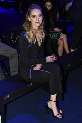 Milan woman s Fashion Week Fall Winter 2017 2018. Milano Moda donna , autunno inverno 2017 2018 . Versace front row Pictured: Chiara Ferragni  Copyright: xRiccardoxGiordanoxSickix xIPAx xFotosickix