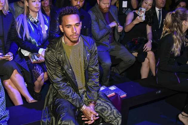 Milan woman s Fashion Week Fall Winter 2017 2018. Milano Moda donna , autunno inverno 2017 2018 . Versace front row Pictured: Lewis Hamilton  Copyright: xRiccardoxGiordanoxSickix xIPAx xFotosickix