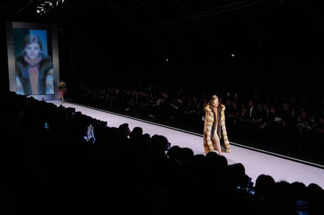 Italy:Fur Italy Milan fashion week F W women Fur Italy catwalk at Milan fashion week women F W 2017-2018.  GaetanoxxPiazzolla