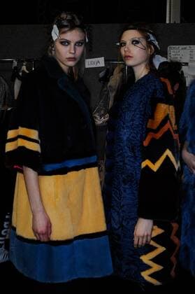 Italy:Fur Italy Milan fashion week F W women Fur Italy collection backstage at Milan fashion week women F W 2017-2018.  GaetanoxxPiazzolla