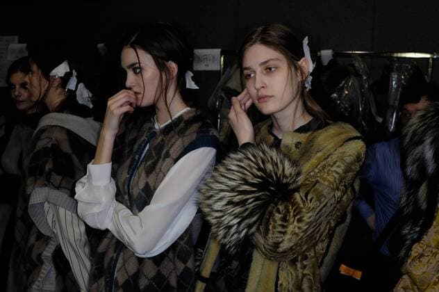 Italy:Fur Italy Milan fashion week F W women Fur Italy collection backstage at Milan fashion week women F W 2017-2018.  GaetanoxxPiazzolla