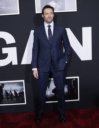 Hugh Jackman arrives on the red carpet at the Logan New York special screening at Rose Theater, Jazz at Lincoln Center on February 24, 2017 in New York City.  NYP20170224130 JOHNxANGELILLO