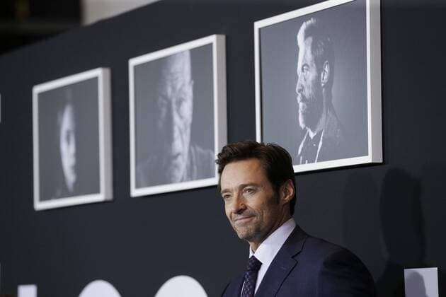 Hugh Jackman arrives on the red carpet at the Logan New York special screening at Rose Theater, Jazz at Lincoln Center on February 24, 2017 in New York City.  NYP20170224103 JOHNxANGELILLO