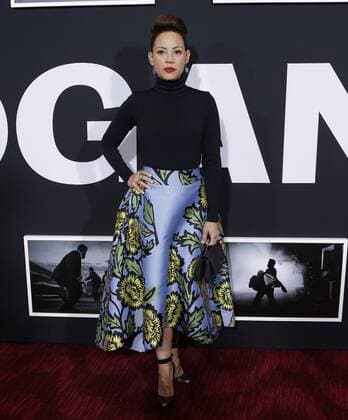 Elizabeth Rodriguez arrives on the red carpet at the Logan New York special screening at Rose Theater, Jazz at Lincoln Center on February 24, 2017 in New York City.  NYP20170224137 JOHNxANGELILLO