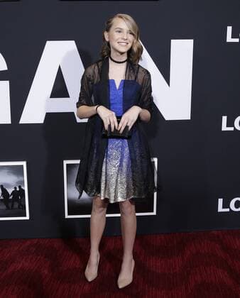 Hannah Westerfield arrives on the red carpet at the Logan New York special screening at Rose Theater, Jazz at Lincoln Center on February 24, 2017 in New York City.  NYP20170224143 JOHNxANGELILLO
