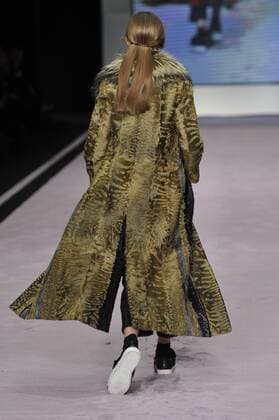 Italy: Grandi Fur fashion show A model walks the runway at the Grandi Fur show during Milan Fashion Week Fall Winter 2017 18.  GaetanoxPiazzolla