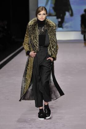 Italy: Grandi Fur fashion show A model walks the runway at the Grandi Fur show during Milan Fashion Week Fall Winter 2017 18.  GaetanoxPiazzolla