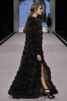 Italy: Pajero Fur Show A model walks the runway at the Pajero Fur show during Milan Fashion Week Fall Winter 2017 18.  GaetanoxPiazzolla