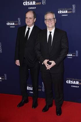 Pierre Lescure, Thierry Fremaux - 42. Preisverleihung Cesar 2017 in Paris, Frankreich - 24 02 2017 JBAutissier Panoramic 