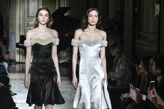 Milan woman s Fashion Week Fall Winter 2017 2018. Milano Moda donna , autunno inverno 2017 2018 .Blumarine fashion show Pictured: Model  Copyright: xRiccardoxGiordanoxSickix xIPAx xFotosickix