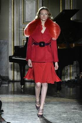 Milan woman s Fashion Week Fall Winter 2017 2018. Milano Moda donna , autunno inverno 2017 2018 .Blumarine fashion show Pictured: Model  Copyright: xRiccardoxGiordanoxSickix xIPAx xFotosickix