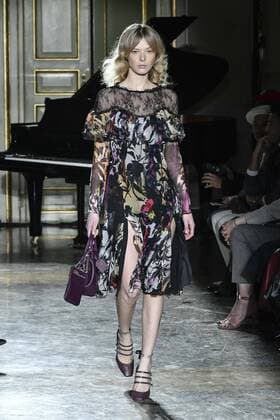 Milan woman s Fashion Week Fall Winter 2017 2018. Milano Moda donna , autunno inverno 2017 2018 .Blumarine fashion show Pictured: Model  Copyright: xRiccardoxGiordanoxSickix xIPAx xFotosickix