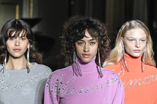 Milan woman s Fashion Week Fall Winter 2017 2018. Blumarine fashion show Pictured: Model  Copyright: xRiccardoxGiordanoxSickix xIPAx xFotosickix