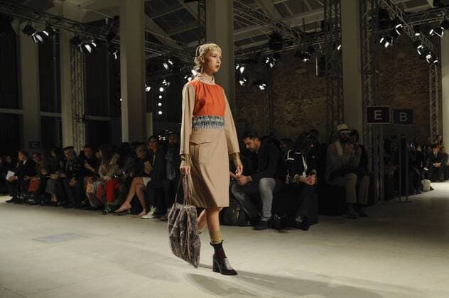 Italy: Cividini show as part of MFW A model walks the runway at the Cividini show during Milan Fashion Week Fall Winter 2017 18  GaetanoxPiazzolla