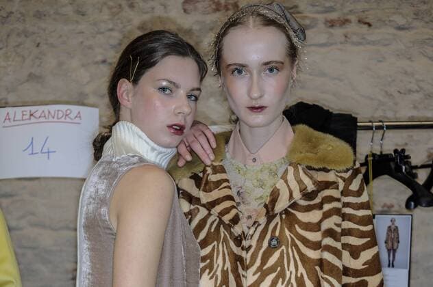 Italy: Cividini Backstage as part of MFW Models are seen on backstage ahead Cividini during Milan Fashion Week Fall Winter 2017 18  GaetanoxPiazzolla