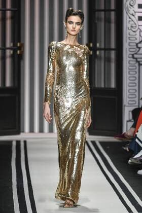 Milan woman s Fashion Week Fall Winter 2017 2018. Elisabetta Franchi Fashionshow Pictured: Model  Copyright: xRiccardoxGiordanoxSickix xIPAx xFotosickix