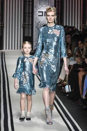 Bilder des Tages Milan woman s Fashion Week Fall Winter 2017 2018. Elisabetta Franchi Fashionshow Pictured: Model  Copyright: xRiccardoxGiordanoxSickix xIPAx xFotosickix