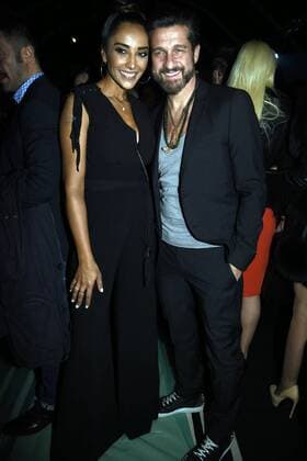Mailand Fashion Week - Prominente bei Elisabetta Franchi Milan woman s Fashion Week Fall Winter 2017 2018 Milano Moda Donna Autunno Inverno 2017 2018 Elisabetta Franchi Front Row Pictured: Jiuliana Moreira Edoardo Stoppa  Copyright: xSimonaxChiocciax xIPAx xFotosickix