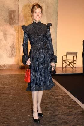 Milan woman s Fashion Week Fall Winter 2017 2018 Milano Moda Donna Autunno Inverno 2017 2018 Biagiotti front row Pictured Elisabetta Pellini  Copyright: xSimonaxChiocciax xIPAx xFotosickix