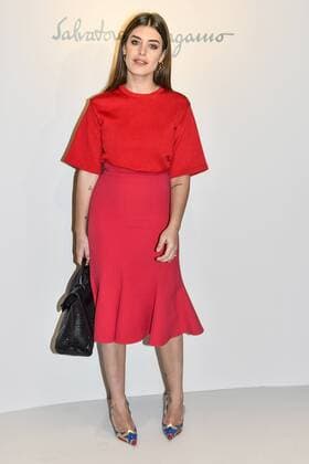 Milan woman s Fashion Week Fall Winter 2017 2018. Milano Moda donna , autunno inverno 2017 2018 . Salvatore Ferragamo arrivals Pictured: Melusine Ruspoli  Copyright: xRiccardoxGiordanoxSickix xIPAx xFotosickix