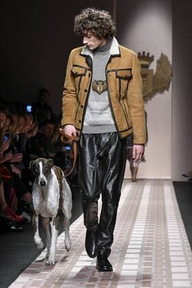 Milan woman s Fashion Week Fall Winter 2017 2018. Milano Moda donna , autunno inverno 2017 2018 . Trussardi fashion show Pictured: model  Copyright: xRiccardoxGiordanoxSickix xIPAx xFotosickix