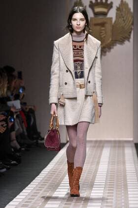 Milan woman s Fashion Week Fall Winter 2017 2018. Milano Moda donna , autunno inverno 2017 2018 . Trussardi fashion show Pictured: model  Copyright: xRiccardoxGiordanoxSickix xIPAx xFotosickix